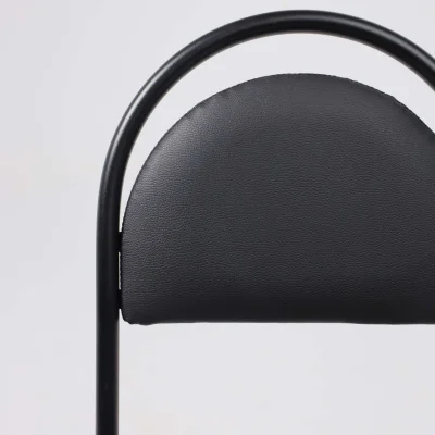 Стул на раме SEVEN BLACK V-4, кожзам, черный_6