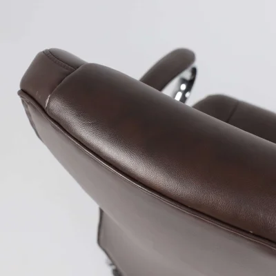 Кресло поворотное KING A, мультиблок, натуральная кожа, темно-коричневый_11