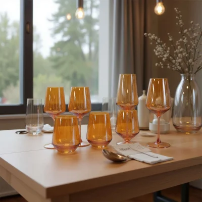 Бокал-хайбол EMBER DUSK, янтарный_4