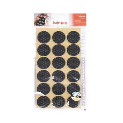 Подкладка самоприлипающая фетровая прорезиненная d25мм (1упак.=18шт), черная, Folmag_2