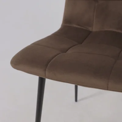 Стул AV 406-N, шоколадный бархат Confetti chocolate/черный_16