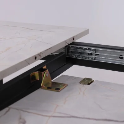 Стол AV 1209/1, ЛМДФ, раздвижной 1200(1600)*800 Азул Оникс/черный_14