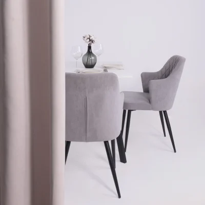 Стол SOLO 102*67, Белый структурный/черный_3