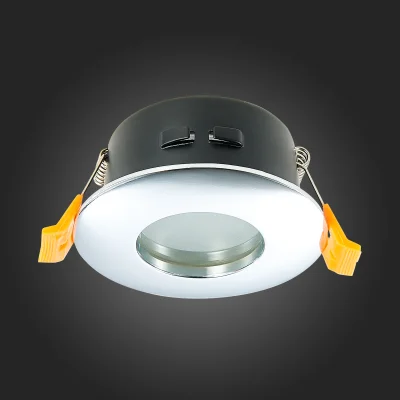 Св-к встр. Хром GU10 1*50W  IP44 D84xH50 220V Без ламп Встраиваемые светильники_5