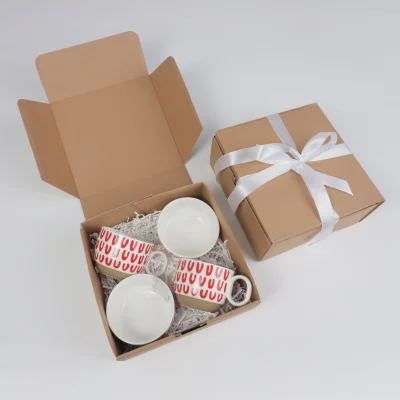 Подарочный бокс №6 (Чашка (2 шт.) + Миска-Боул (2 шт.) + Подарочная упаковка)_5