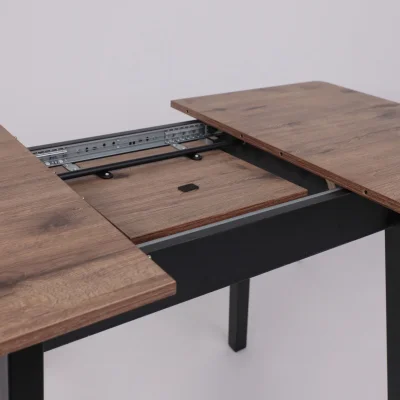 Стол TIRK RADIAL-94, раздвижной 94(126)х64, Дуб Веллингтон/Чёрный_14