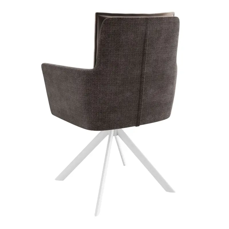 Стул POSH-R 360, g26 MOCCO шенилл lux - d05 CAPPUCCINO LUX\белый_preview_3