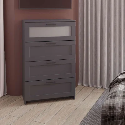 Комод НАВИ 4 ящика (1 ящик со стеклом), серый (2.15.02.030.4 RU)_6