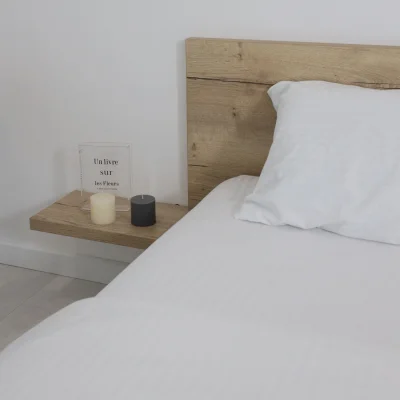 Простыня 150*215см Белый,  премиум сатин-страйп_10