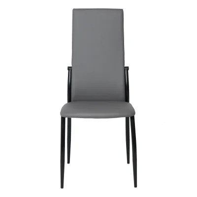 Стул DENVER, экокожа, серый PU 611/черный_2