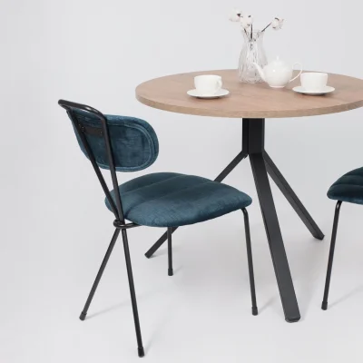 Стул TORI, темно-бирюзовый велюр VOSS 86/черный_10