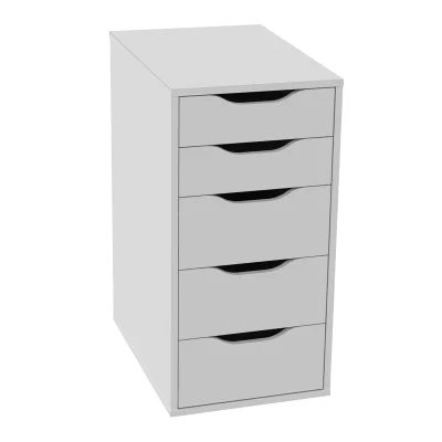 Стол письменный Ингар 2/5Т, дуб беленый / белый, 1400*750*550_7