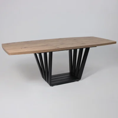 Стол KAMERON раздвижной, 1600(2050)*900 Дуб Веллингтон/черный_9