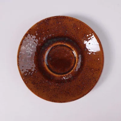 Чайный набор OPALUS, фарфор, каштановый, кружка 200мл + блюдце_6