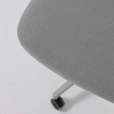 Кресло поворотное VORTEX, серая ткань/белый полиамид, коллекция AKSPRIME_21