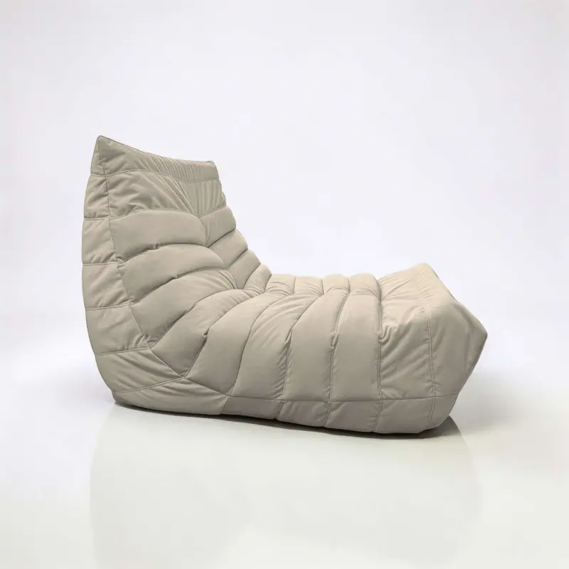 Бескаркасное кресло Француз SLIM BeanBag 70*35 / микровелюр, Латте_preview_3