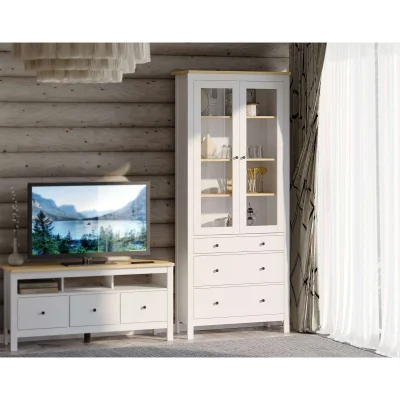 Шкаф с витриной САГА 90 МОРУ, белый/ясень (2.08.16.250.14 RU)_7