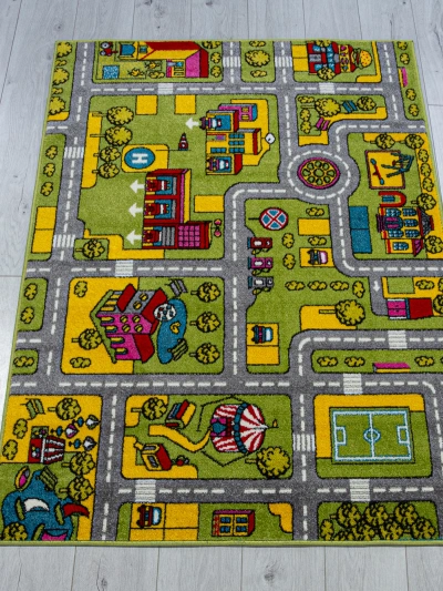 Ковер ORION C024 - GREEN-GRAY - Прямоугольник 1.2 на 1.8 фотография