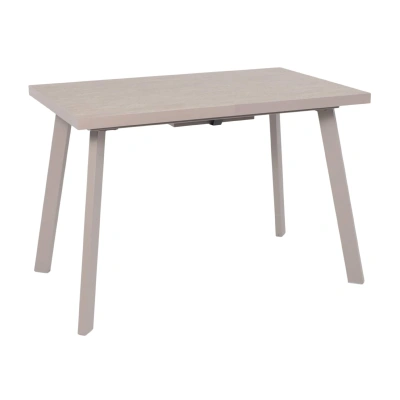 Стол BORG-120, раздвижной 120(160)х80, Бежевый камень-HPL/Капучино_1