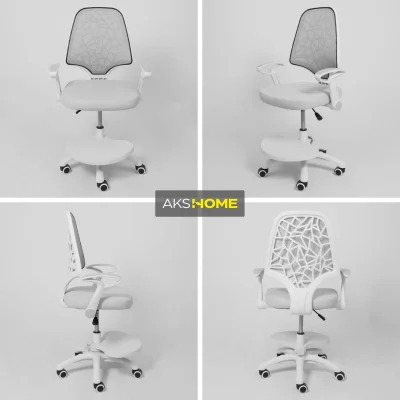 Кресло поворотное CINEMA, ткань, серый_4