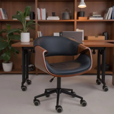 Кресло барное ANGARA, экокожа, черный/черный_2