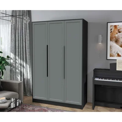 Шкаф КОНЦЕПТ Тренд КТ-Ш3, к.Антрацит/ф.Серый  (В2128хШ1360хГ547мм)_2