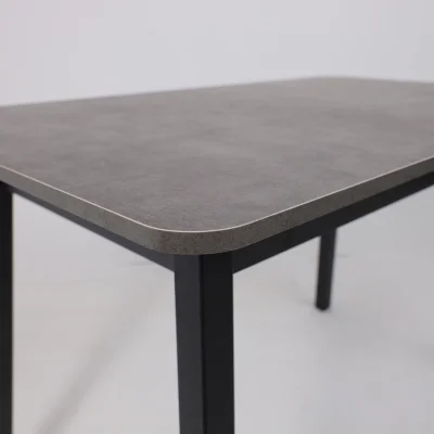 Стол TIRK RADIAL-110, раздвижной 110(142)х70, Дымчатая керамика/Чёрный_10