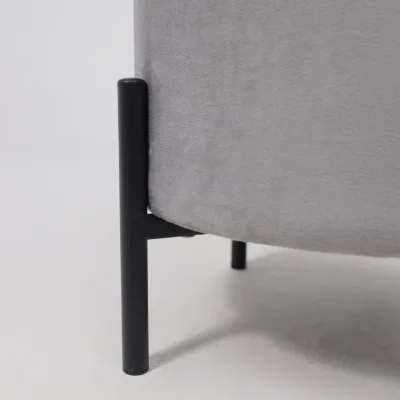 Стул-пуф BOOT, серый велюр MY 180G-60/черный_17