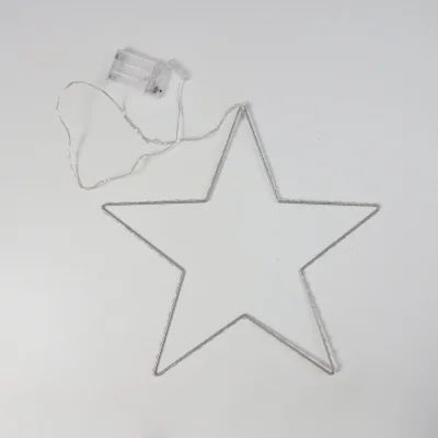 Светодиодный декор AKS тип 4 ( Звезда 40см 104LED, 3АА )_7