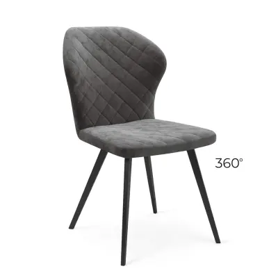 Стул ROBBY D-R 360, b28 ANTRACITE LUX\черный фотография