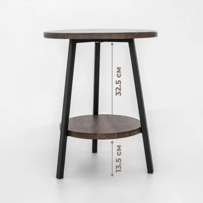 Стол журнальный CFT-42 DD, дуб мореный/черный_3