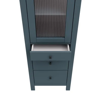 Шкаф с витриной САГА 50 МОРУ, темно-бирюзовый (2.08.16.240.6 RU)_4