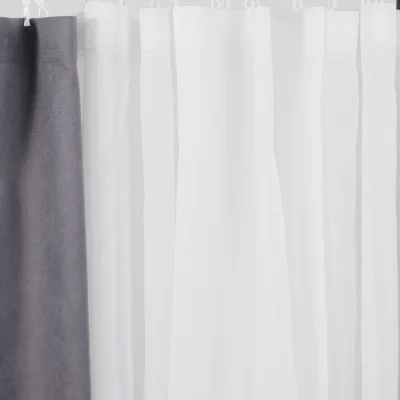 Тюль "Вуаль" 2,7х1,5 на прозрачной ленте, цвет белый, (арт.101) фотография