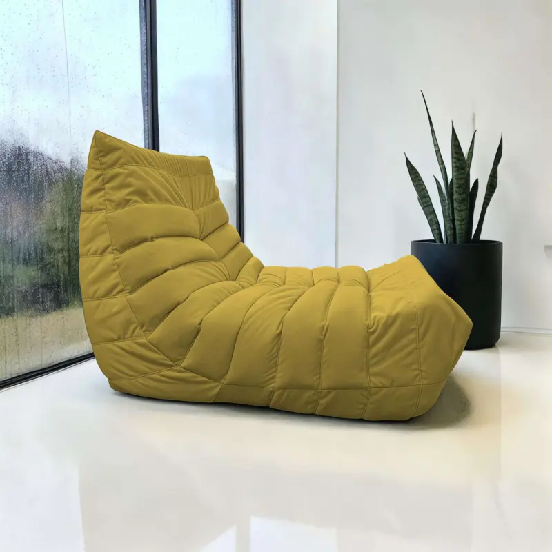 Бескаркасное кресло Француз SLIM BeanBag 70*35 / микровелюр, Мимоза_preview_2