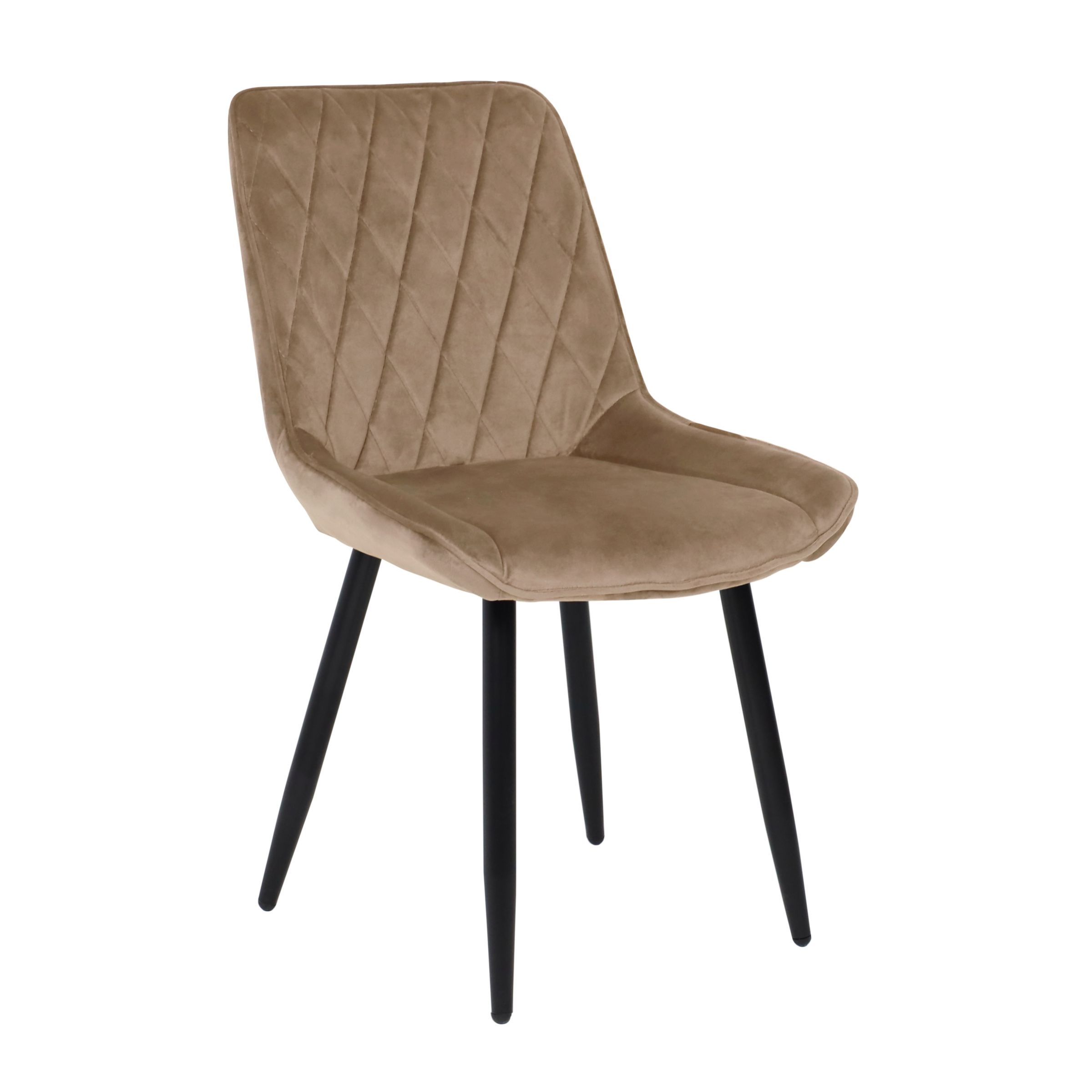 Стул NIKA, бежевый велюр HLR-08/черный фотография