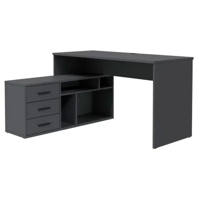 Стол письменный SKILL-05 (Л), антрацит фотография