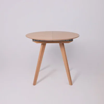 Стол ТАМУС, круглый раздвижной 870 (1160), Светлый бук без тонировки/Светлый бук_14