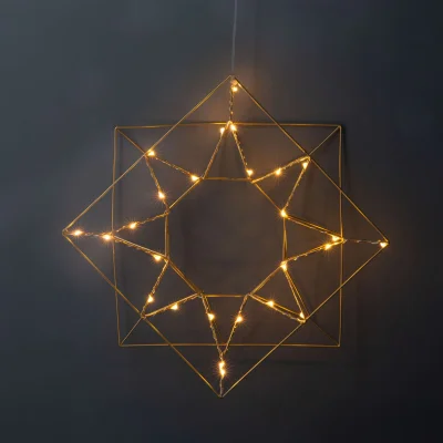 Светодиодный декор AKS тип 5 ( Солнце 35.5х5х35см 26LED, 3АА ) фотография