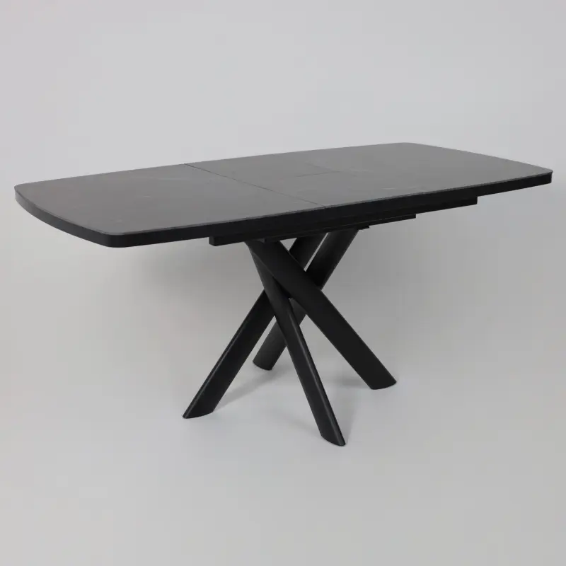 Стол LEONEL-130, раздвижной 130(165)х85, STONE BLACK ST CER/Черный_preview_17