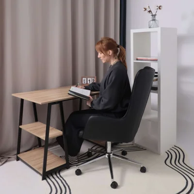 Кресло поворотное BELLA XL chrome, Pegasso черный_7