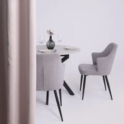 Стол AV 1106, ЛМДФ,  раздвижной D1000(1350)*750 Ароза Светлая/черный_3