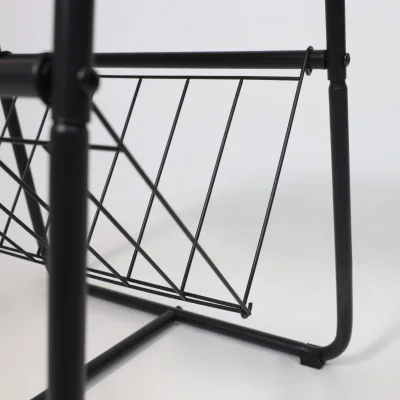 Стол журнальный DINO, дуб сонома/черный, 460*405*655, ECONOM_7