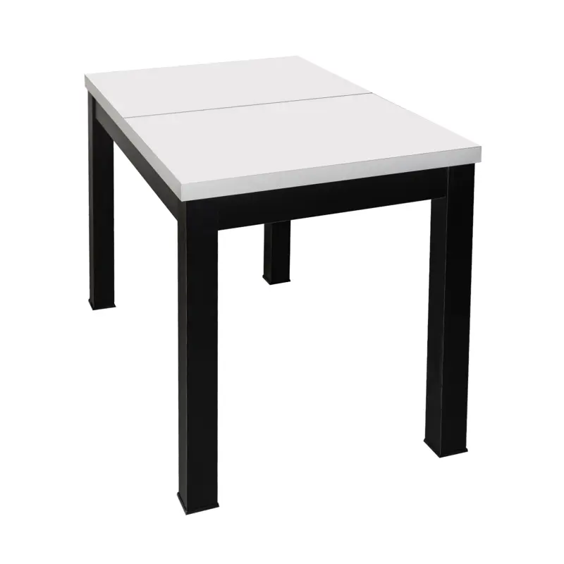 Стол раздвижной BLACK, 1100(1490)*670*770, (белый мат)_preview_5