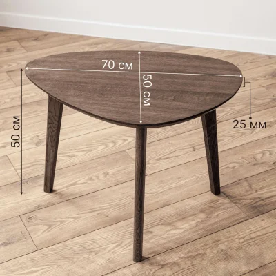 Стол журнальный DROOP-50, дуб мореный/мореный_9