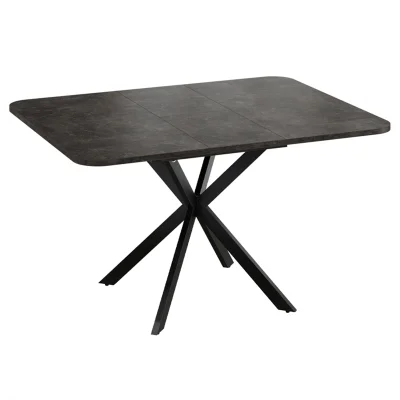 Стол раздвижной ЛИССАБОН Тип 1, 1000(1315)х1001х750, черные опоры/ателье темный_5