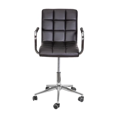 Кресло барное ROSIO, 2, поворотное, экокожа, черный/хром_3