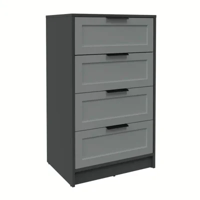 Комод КОНЦЕПТ Тренд КТ-К60, к.Антрацит/ф.Серый  (В1020хШ600хГ451мм) фотография