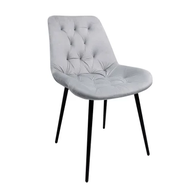 Стул AV 435, светло-серый бархат H-09/черный фотография