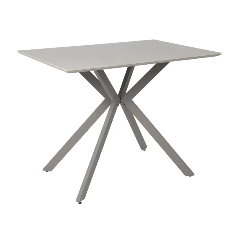 Стол AV 5026, нераздвижной 1000 х700, МДФ пленка ПВХ/керамика CARMEN LIGHT GRAY бежево-серый / бежево-серый матовый фотография