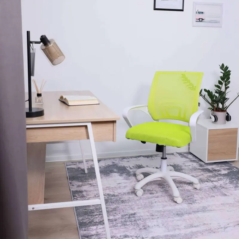 Кресло поворотное RICCI NEW, WHITE (салатовый)_preview_3